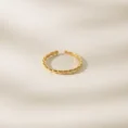 The Aqua Ring features a fluid design crafted in 925 sterling silver.