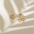 Una Big Studs Küpe, 925 ayar gümüşten üretilmiş cesur ve modern bir tasarıma sahiptir.