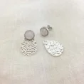 Una Big Studs Küpe, 925 ayar gümüşten üretilmiş cesur ve modern bir tasarıma sahiptir.