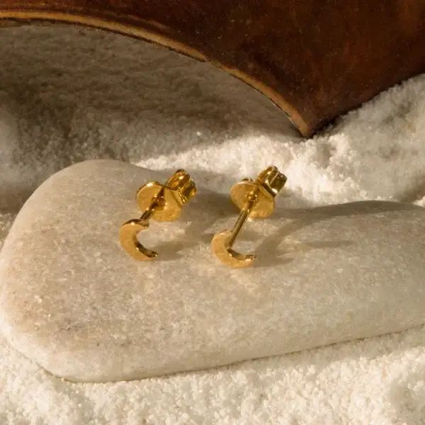 Moon Studs Küpe (5)